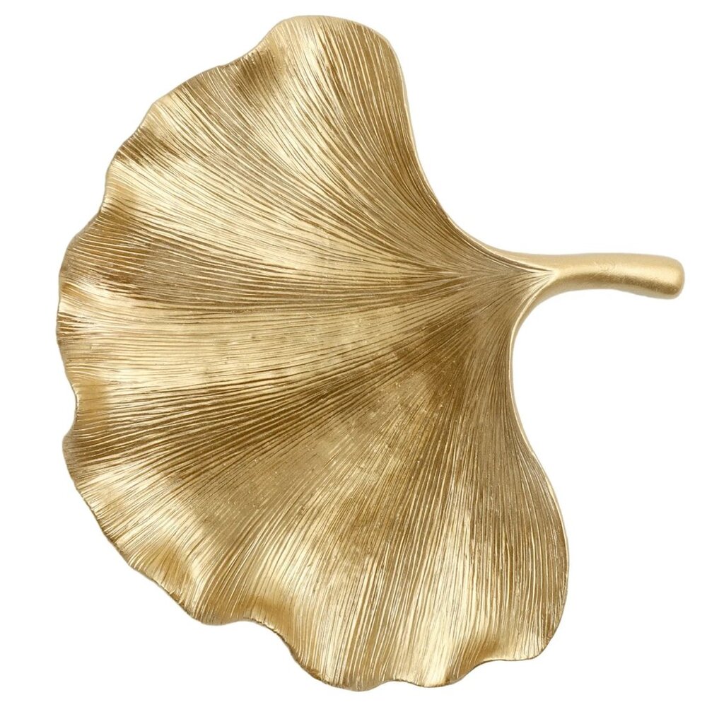 Trinket / Jewelry / Meds / ANYTHING Tray Leaf Shaped Golden color BEAUTIFUL!NWT!